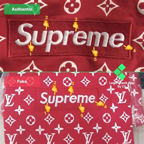 supreme x louis vuitton box logo hoodie fake